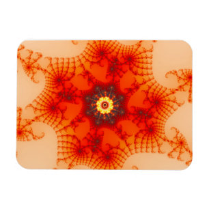 Fire Web - Fractal Art Magnet