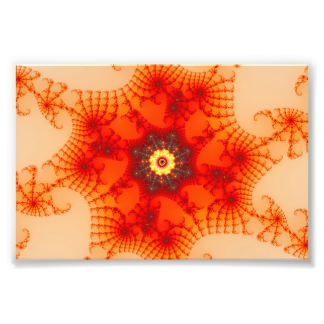 Fire Web - Fractal Art Photo Print (Front)