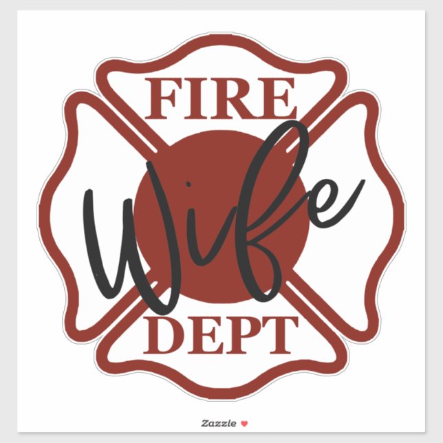 FIRE WIFE with MALTESE CROSS [1] (Sheet)