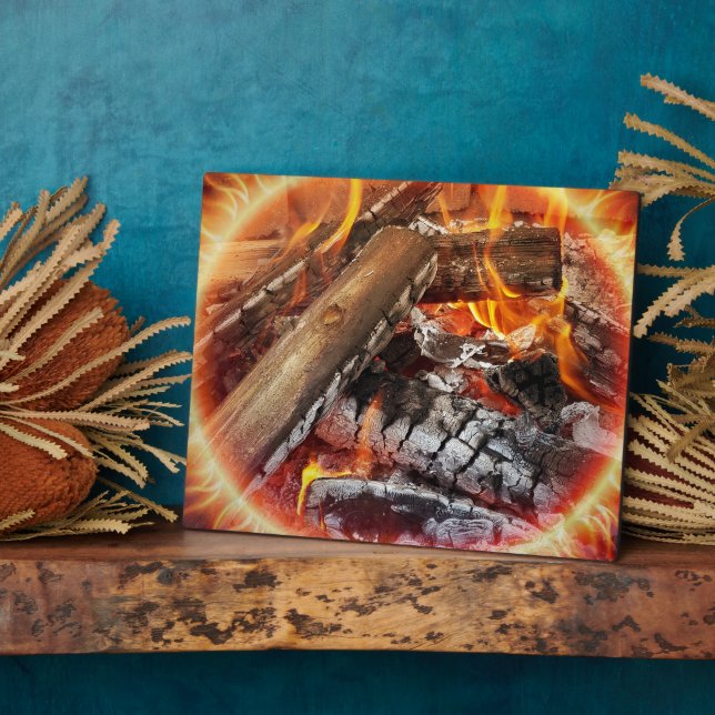Fire with halo plaque (Side)