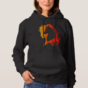 Fire Wolf Spirit Totem Animal Guide Pagan Wicca Ch Hoodie