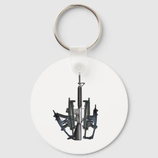 Firearm Middle Finger Keychain