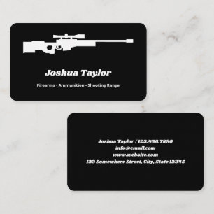 FireArms Gun Store Business Card