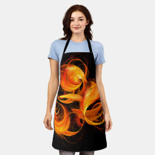 Fireball Abstract Art Apron