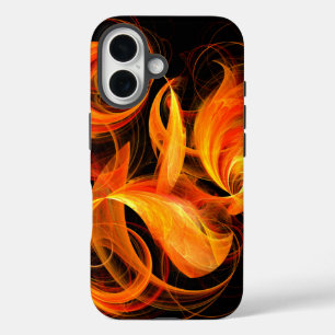 Fireball Abstract Art iPhone 16 Case