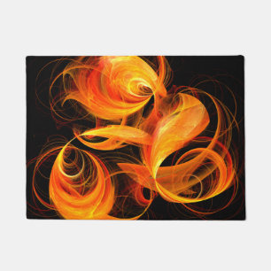 Fireball Abstract Art Doormat