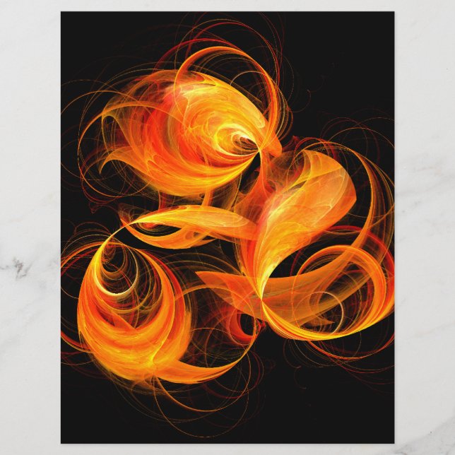 Fireball Abstract Art Flyer (Front)