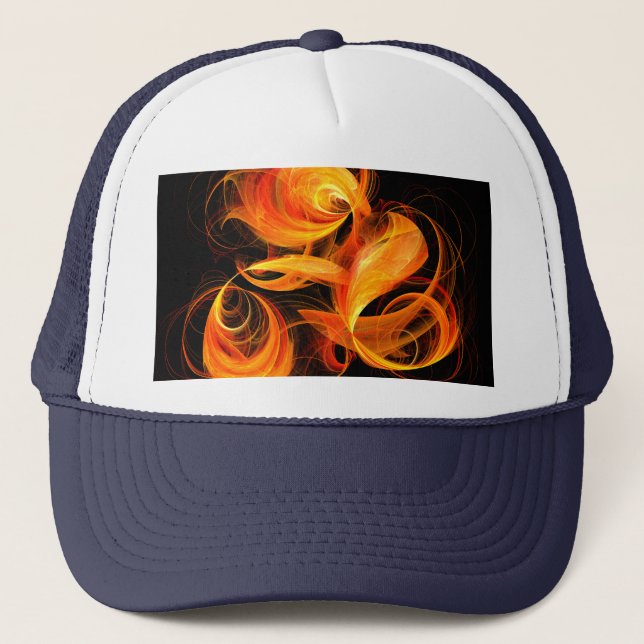Fireball Abstract Art Hat (Front)