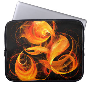 Fireball Abstract Art Laptop Sleeve