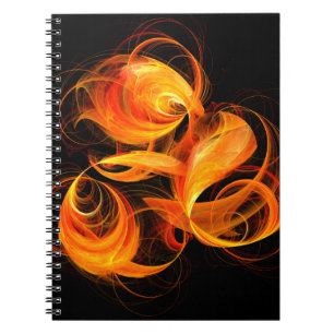 Fireball Abstract Art Notebook