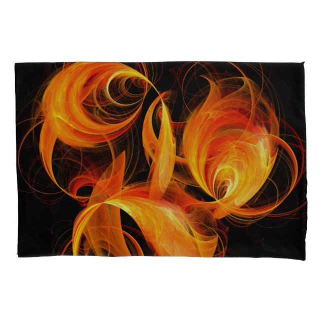 Fireball Abstract Art Pillowcase (Front)