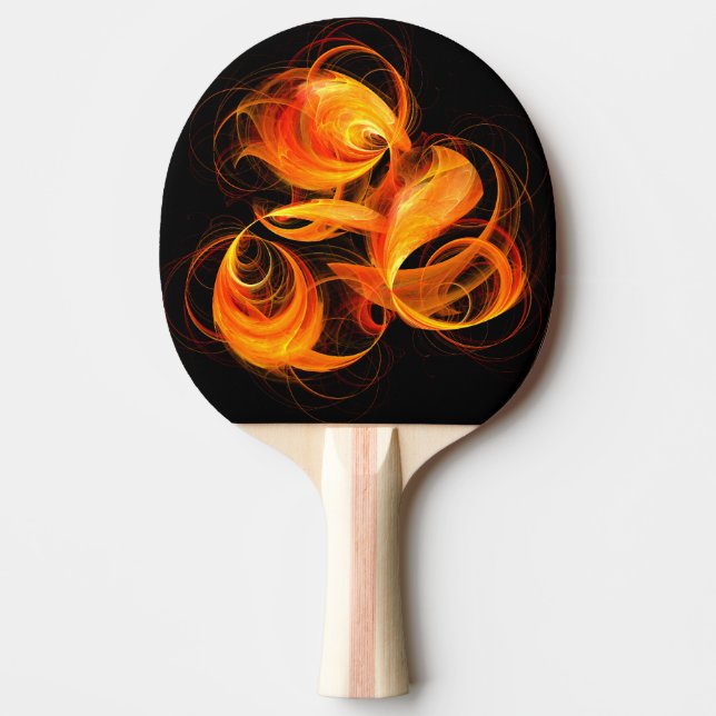 Fireball Abstract Art Ping Pong Paddle (Front)