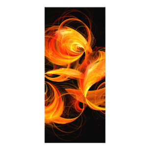 Fireball Abstract Art Rack Card
