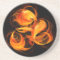 Fireball Abstract Art Sandstone Coaster