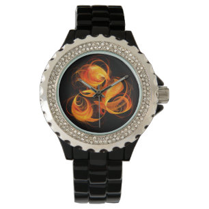 Fireball Abstract Art Watch