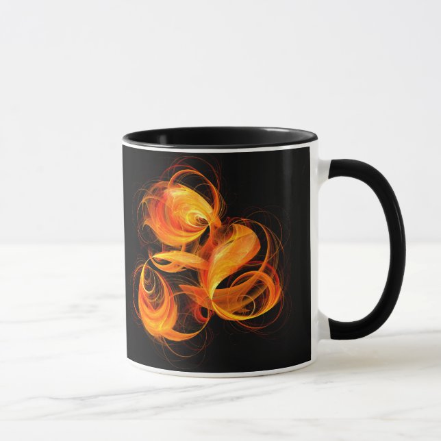 Fireball Abstract Coffee Mug (Right)