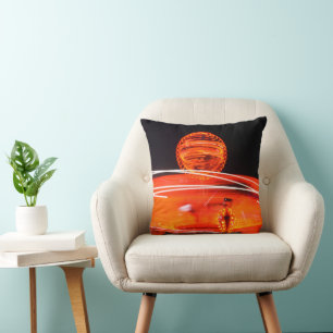 Fireball Carnival Ride Throw Pillow
