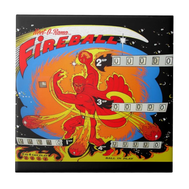 Fireball Pinball Tile (Front)