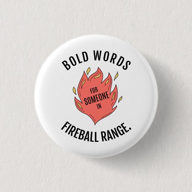 Fireball Range D&D Button (Front)
