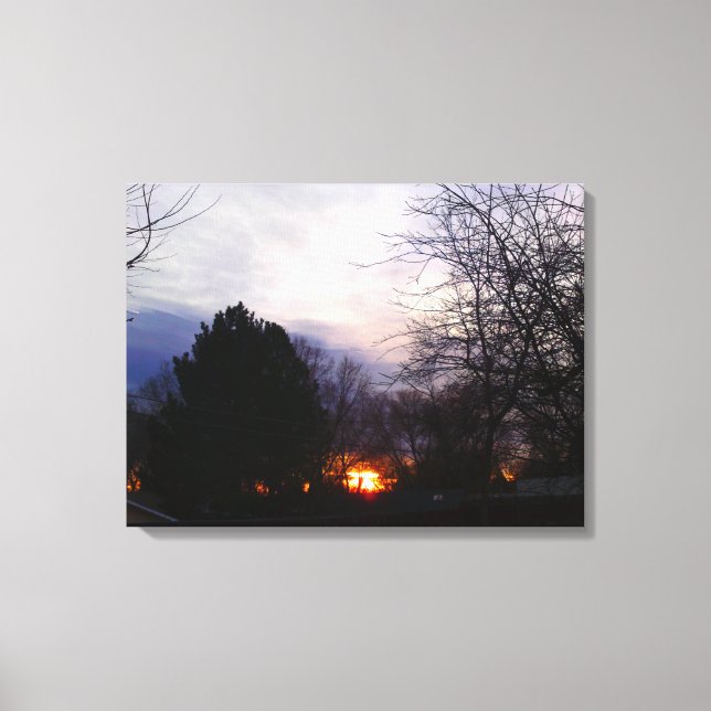 Fireball Sunrise Wrapped Canvas (Front)