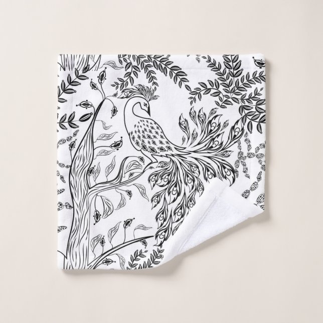 Firebird, bird bath towel set (Wash Cloth)