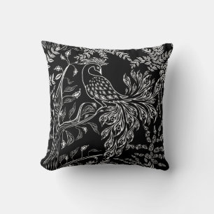 Firebird, bird throw pillow