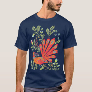 Firebird  Cute Floral Vintage Ukrainian Style T-Shirt