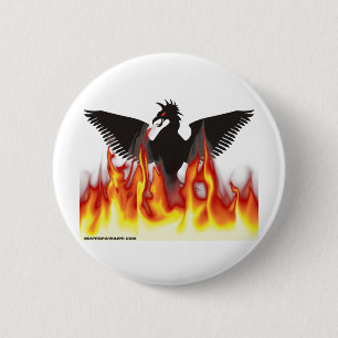 FireBird / Phoenix 2 Inch Round Button