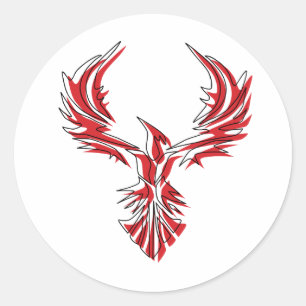 Firebird - Phoenix Classic Round Sticker
