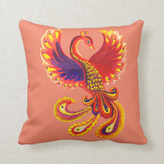 Firebird Phoenix Throw Pillow