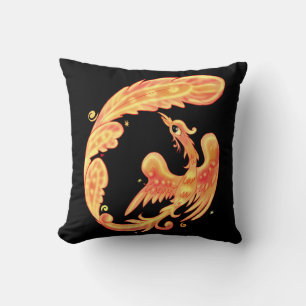 Firebird Throw Pillow