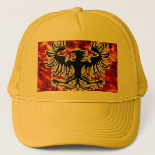 Firebird with Fire Background Base... - Customized Trucker Hat
