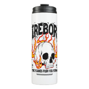 Fireborn Skull Urban Streetwear Thermal Tumbler