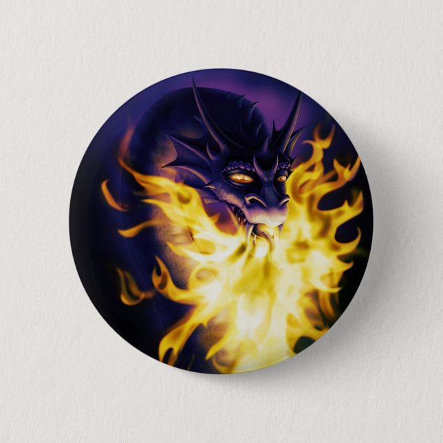 Firebreather 2 Inch Round Button (Front)