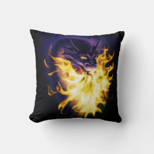 Firebreather Throw Pillow