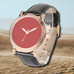 Firebrick Solid Colour | Classic | Elegant Watch<br><div class="desc">Firebrick Solid Colour | Classic | Elegant | Trendy | Stylish | Gift</div>