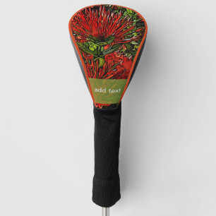 Firebush Plant Golf Head Cover