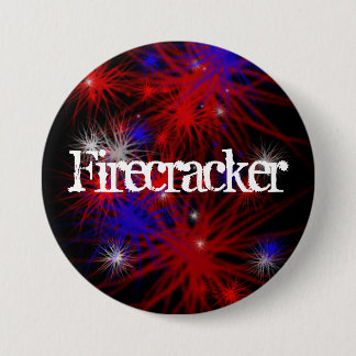Firecracker 3 Inch Round Button