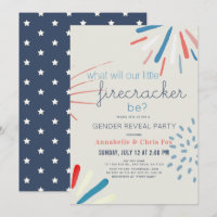 Firecracker 4th of July Fireworks Gender Reveal