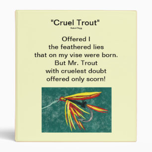"Firecracker-Cruel Trout" Fly Fishing Journal Binder
