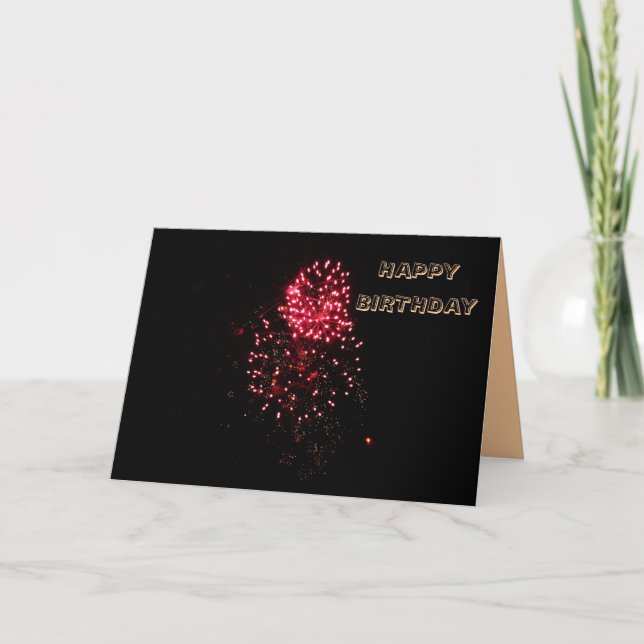 FIRECRACKER, HAPPY BIRTHDAY card (Front)
