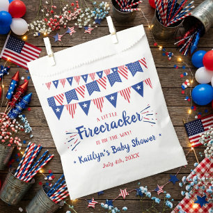 Firecracker On The Way! 4th Of July Baby Shower Favour Bag