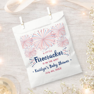 Firecracker On The Way! 4th Of July Baby Shower Favour Bag