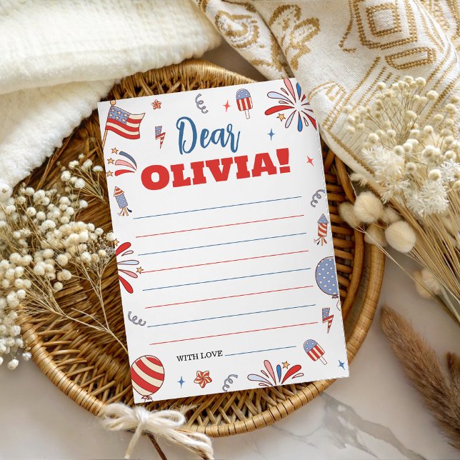 Firecracker Patriotic Birthday Time Capsule Invitation (Creator Uploaded)