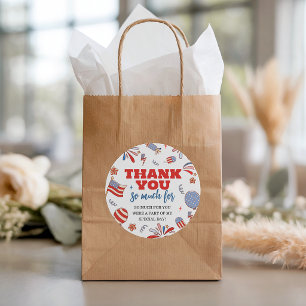Firecracker Patriotic Favour Gift Tags