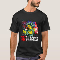 Firecracker USA Flag Funny Firequacker Duck 4th Of