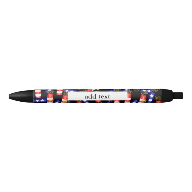 Firecrackers for the 4th of July Blue Ink Pen (Front)