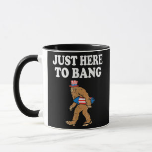 Firecrackers Just Heres To Bang 4th Of July USA Mug