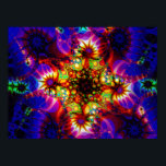 Fired Synapse of the Holographic Mind Poster<br><div class="desc">Fired Synapse of the Holographic Mind - Colourful Psychedelic Symbolic Abstract. Psychedelic Voyages; trippy surreal abstract visions in fractal geometry.</div>