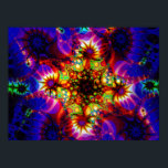Fired Synapse of the Holographic Mind Poster<br><div class="desc">Fired Synapse of the Holographic Mind - Colourful Psychedelic Symbolic Abstract. Psychedelic Voyages; trippy surreal abstract visions in fractal geometry.</div>